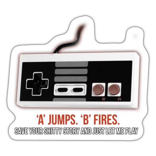 A Jumps B Fires - Sticker