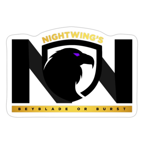 Nightwing All Black Logo - Sticker