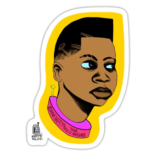 Awareboydesign #NAPPY9FOLICS - Sticker