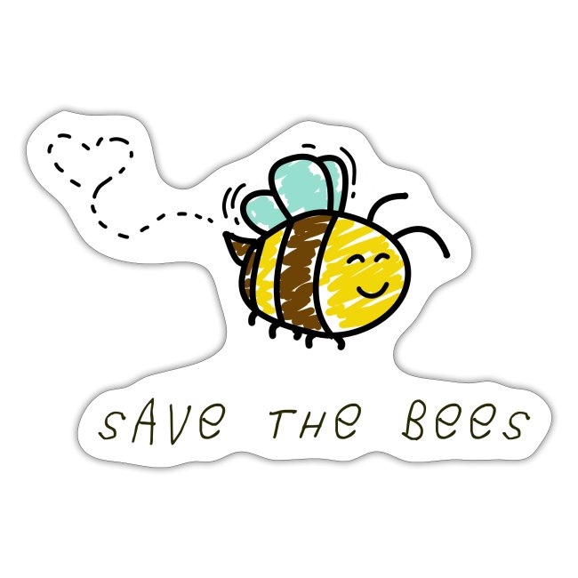 Save The Bees - Hand Sketch