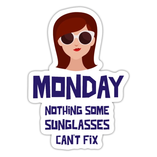 Monday Sunglasses Fix - Sticker
