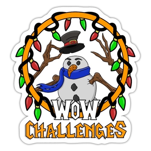 WoW Challenges Holiday Snowman - Sticker