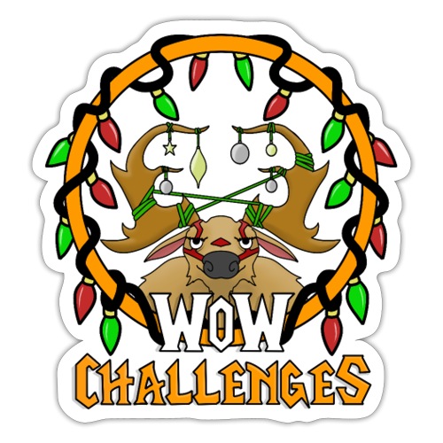 WoW Challenges Holiday Tauren - Sticker