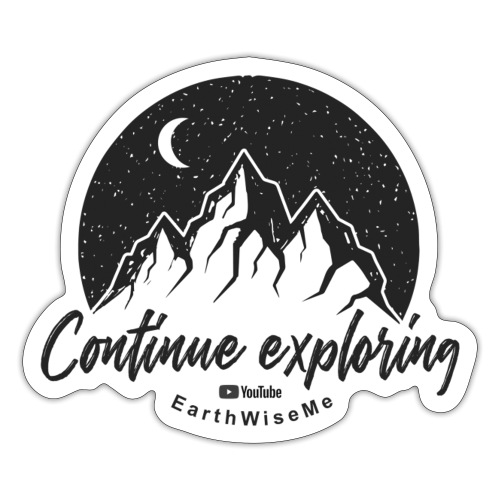 Explore continue BW - Sticker