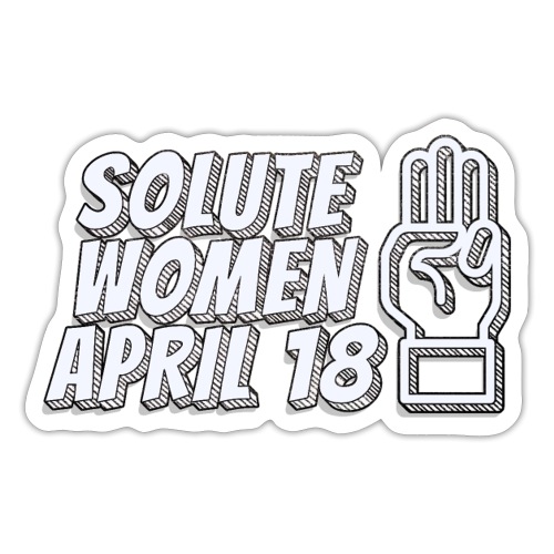 Solute Women April 18 - Sticker