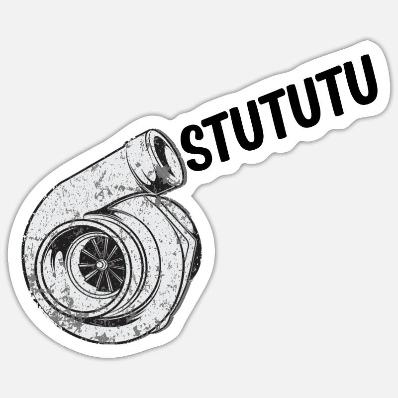Stututu Sticker Decalques Turbo Engracados
