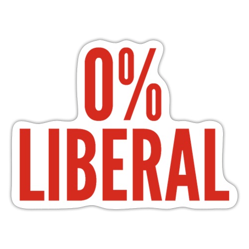 0% Liberal, Canadian version - Sticker