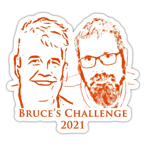Bruces Challenge Orange Clear 2021 - Sticker