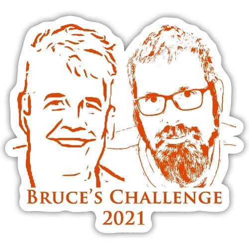 Bruces Challenge Orange Clear 2021 - Sticker