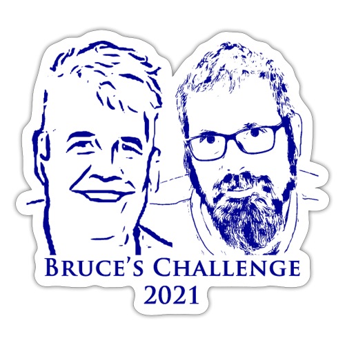 Bruces Challenge Blue Clear 2021 - Sticker