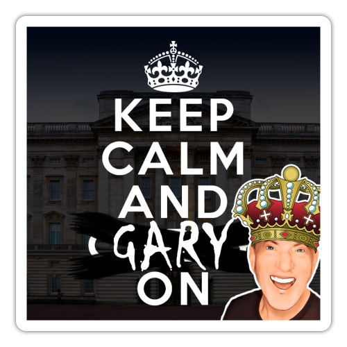 Keep Calm And Gary On - Sticker