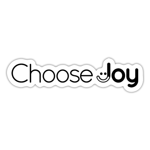 Choose Joy in Black wide - Sticker