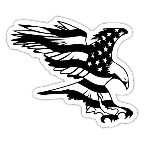Patriotic Eagle - Sticker