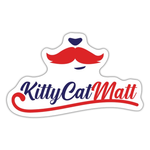 Mustache Logo - Sticker