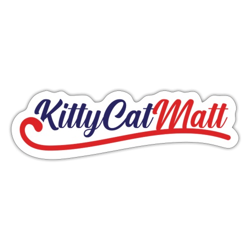 KittyCatMatt Cursive Logo - Sticker