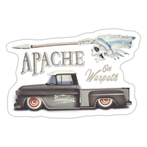 Apache On Warpath - Chevy Truck Task Force - Sticker
