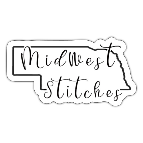 Midwest Stitches logo - Sticker