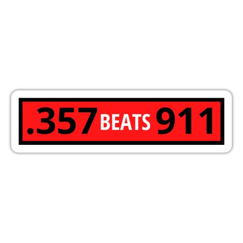 .357 Beats 911 (Rectangle logo) - Sticker