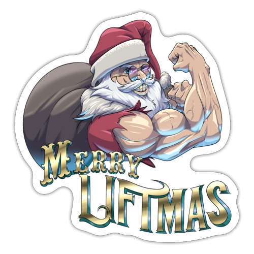 Merry Liftmas by Pheasyque ! (Limited Ed. Design) - Sticker