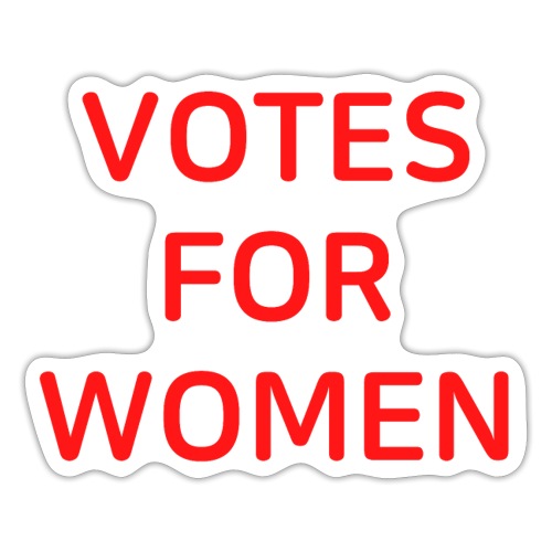 Votes For Women | Women's Equality Day (red font) - Sticker