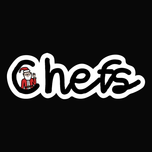 Chefs logo with santa - Sticker