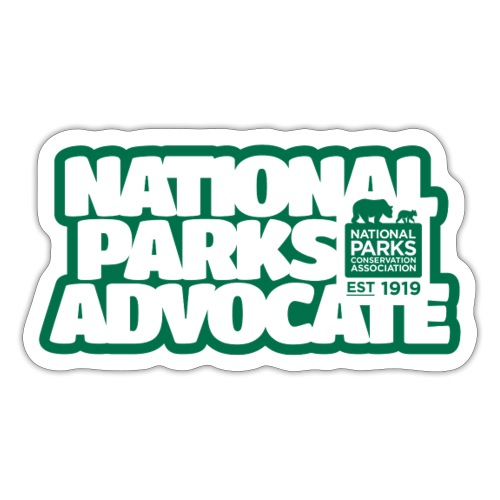 National Parks Advocate Bubble Green Sticker - Sticker