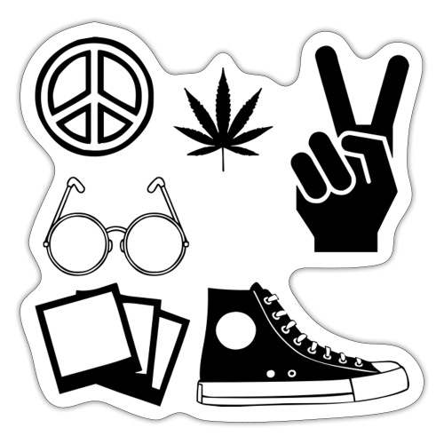 hippie - Sticker