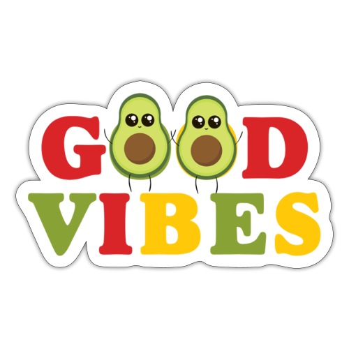 GOOD VIBES Avocado Style - Sticker