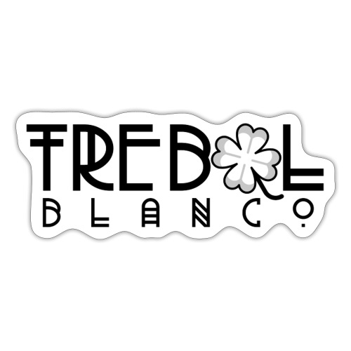 TB Stacked Logo with Classic clover - Sticker