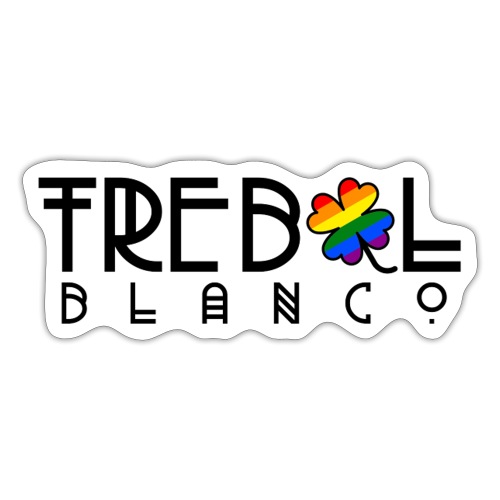 TB Stacked Logo with PRIDE clover - Sticker