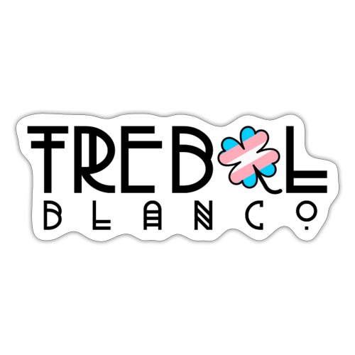 TB Stacked Logo with Trans PRIDE clover - Sticker