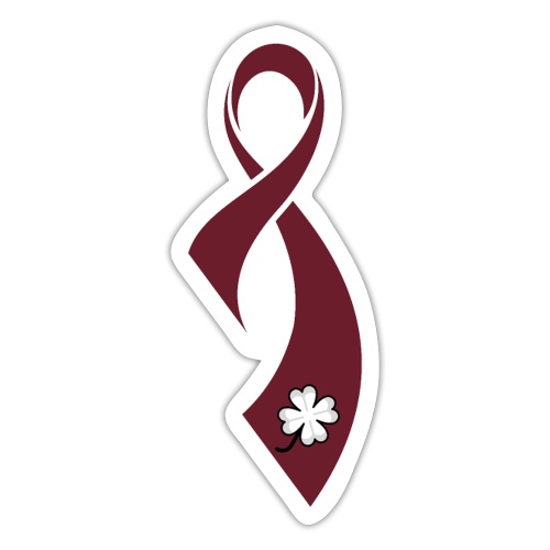TB Multiple Myeloma Cancer Awareness Ribbon - Sticker