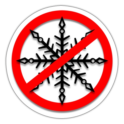 No SnowFlakes - Sticker