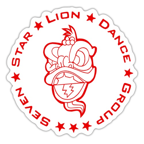 Seven Star Logo Red - Sticker