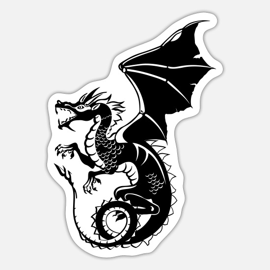 Dragon, Asian, Tattoo, Fantasy, flight' Sticker | Spreadshirt