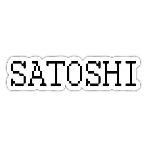 satoshi stroke only one word satoshi, bitcoiners - Sticker