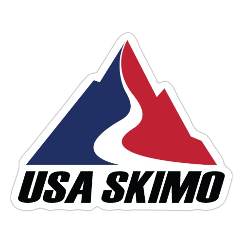 USA Skimo Logo - Stacked - Color - Sticker