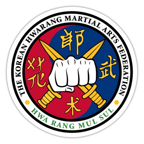 The Korean Hwarang Martial Arts Federation crest. - Sticker