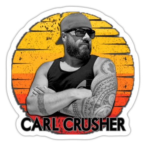 Carl Crusher Sunset Circle - Sticker