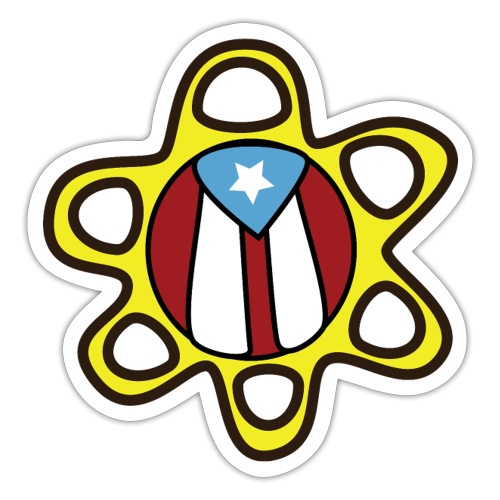 Sol Taíno de Puerto Rico - Sticker