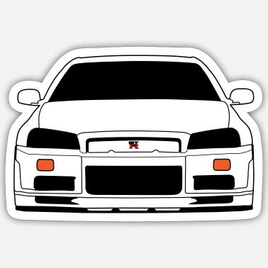 nissan skyline drawing outline