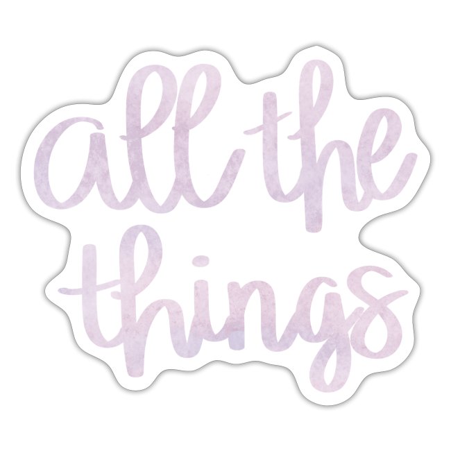 All The Things Watercolor