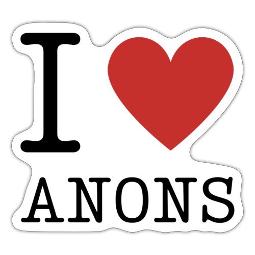 I <3 ANONS - Sticker