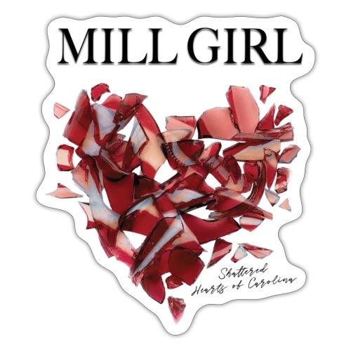Mill Girl Block Print - Sticker