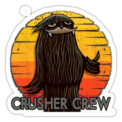 Crusher Crew Cryptid Sunset - Sticker