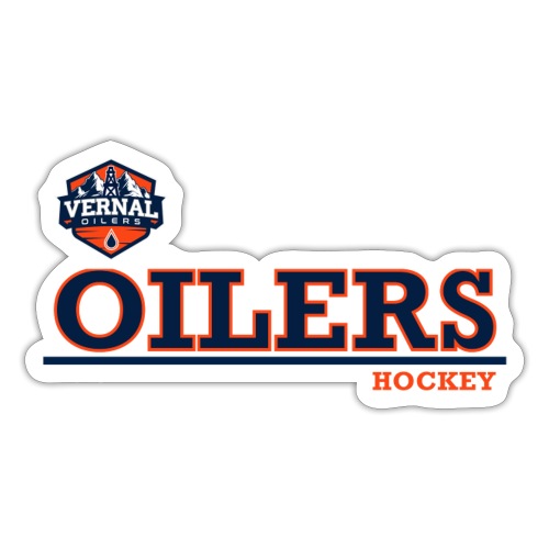 Oilers Hockey Athletic Graphic Light - Sticker