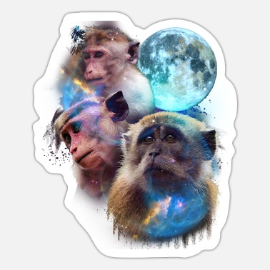 Three Monkeys Stickers | Unique Designs | Spreadshirt