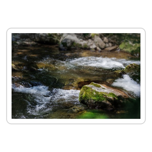 Mossy River Rocks - Sticker