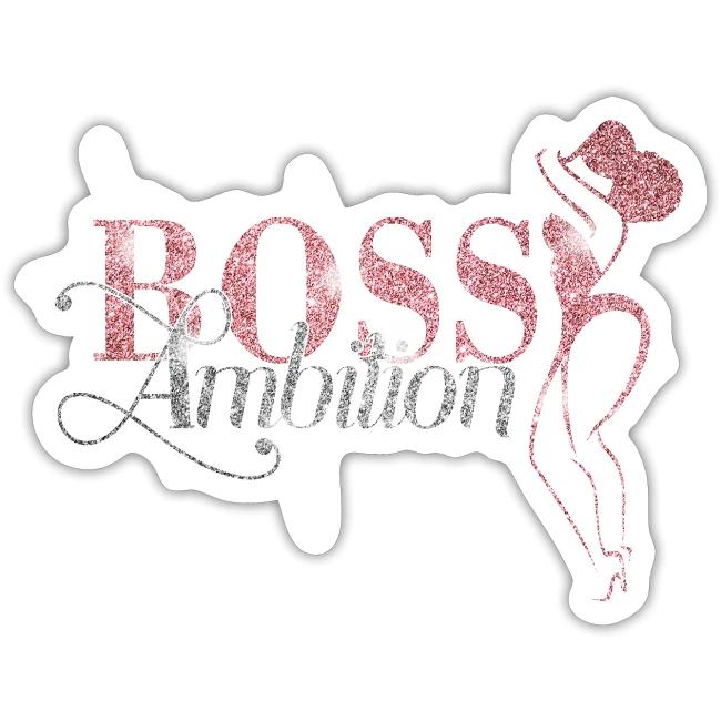 Women Boss Ambition Tshirt Glitter
