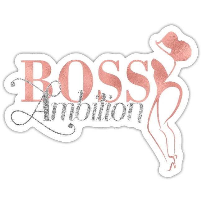 Women Boss Ambition Tshirt Glitter